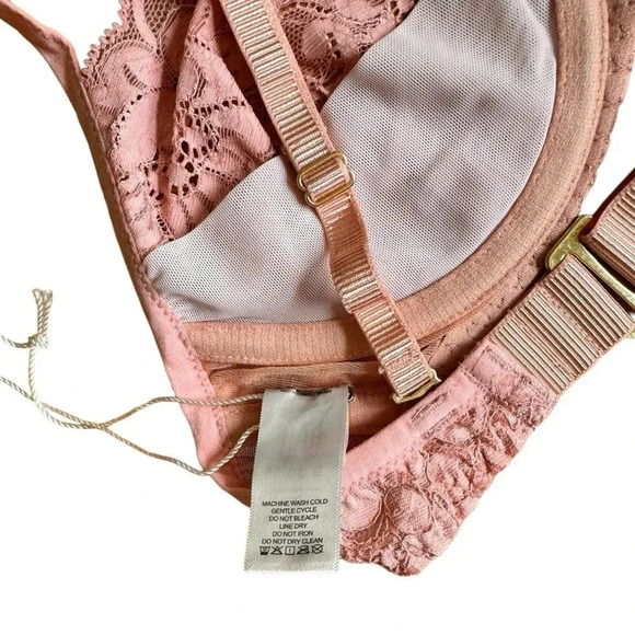 Free People Pink Lace Bra - Picture 4 of 9